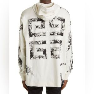 Givenchy gothic hoodie shirt